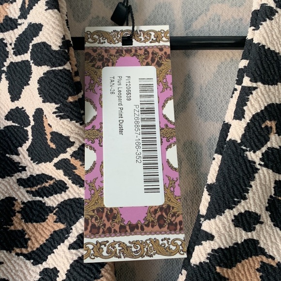 BOOHOO LEOPARD PRINT DUSTER - Picture 6 of 6